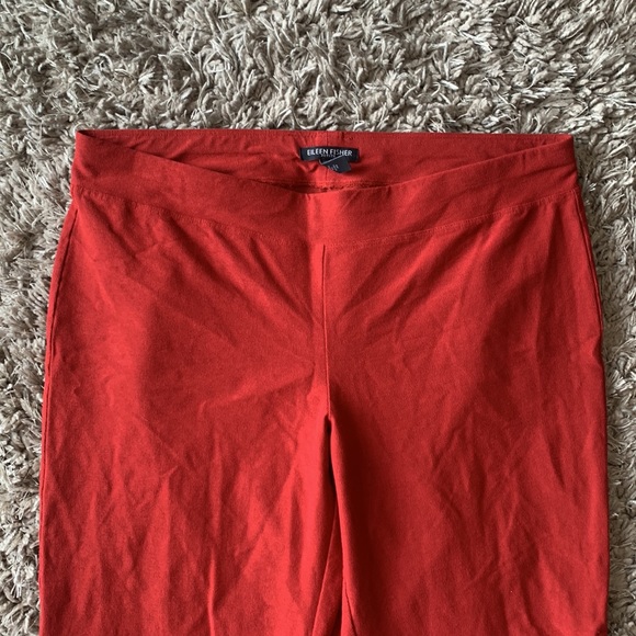 EILEEN FISHER Petite Stretch Crepe Slim Ankle Pants - Picture 2 of 9